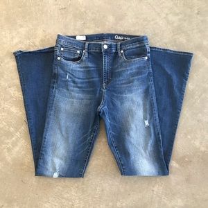 gap high rise flare jeans